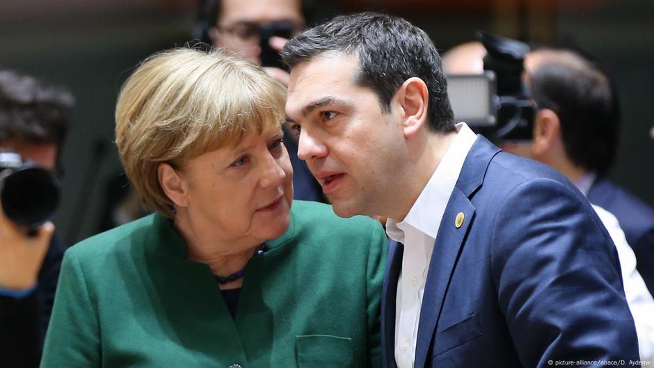 EU Gipfel in Brüssel Angela Merkel mit Alexis Tsipras