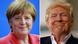Bildcollage Donald Trump Angela Merkel lächelnd Bildcollage Donald Trump Angela Merkel lächelnd