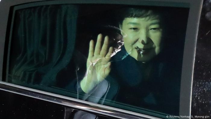 Südkorea Präsidentin Park nach ihrer Amtsenthebung (Reuters/Yonhap/S. Myeong-gon)
