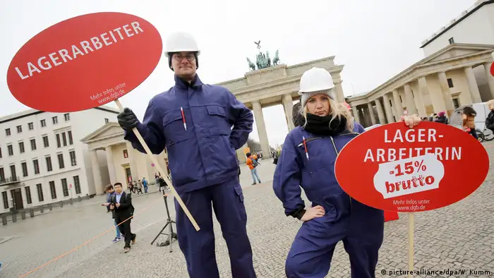 Deutschland Kundgebung zum Equal Pay Day Recht auf mehr!