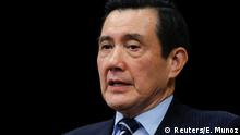 Former Taiwan President Ma Ying-jeou speaks to guests as he attends an event at Asia Society in New York, U.S. March 1, 2017. REUTERS/Eduardo Munoz