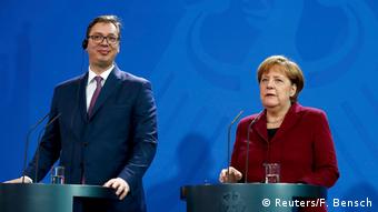 Deutschland Angela Merkel und Aleksandar Vucic
