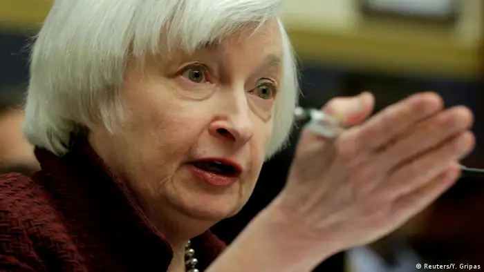 USA Notenbank Fed erhöht erneut leicht den Leitzins | Janet Yellen (Reuters/Y. Gripas)