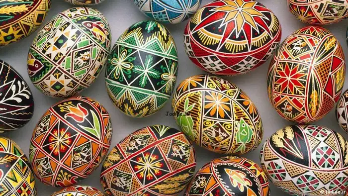 Huevos de colores en Nouruz.