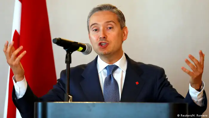 Mexiko Kanadischer Handelsminister Francois-Philippe Champagne in Mexiko-Stadt (Reuters/H. Romero)