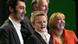 Cem Özdemir (l.) und Claudia Roth (r.) sind die neuen Parteivorsitzenden, Renate Künast und Jürgen Trittin die Spitzenkandidaten, (Quelle: AP) Cem Özdemir (l.) und Claudia Roth (r.) sind die neuen Parteivorsitzenden, Renate Künast und Jürgen Trittin die Spitzenkandidaten, (Quelle: AP)