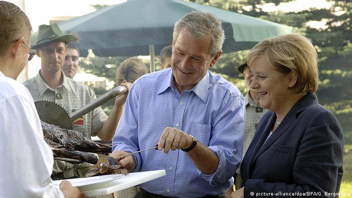 George W. Bush oder Angeli Merkel