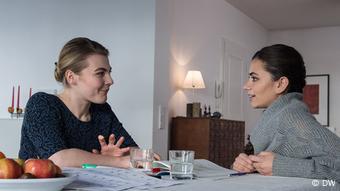 Selma kann sich mittlerweile schon gut auf Deutsch unterhalten.