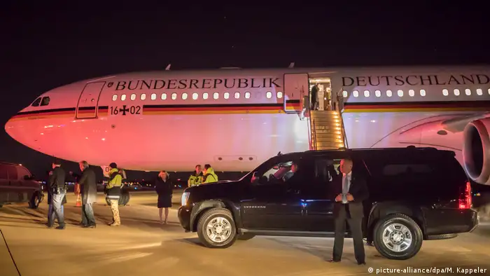 USA | Kanzlerin Merkel in den USA eingetroffen (picture-alliance/dpa/M. Kappeler)
