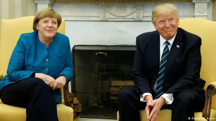USA Merkel und Trump (Reuters/J. Ernst)