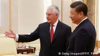 China Präsident Xi Jinping & US-Außenminister Rex Tillerson