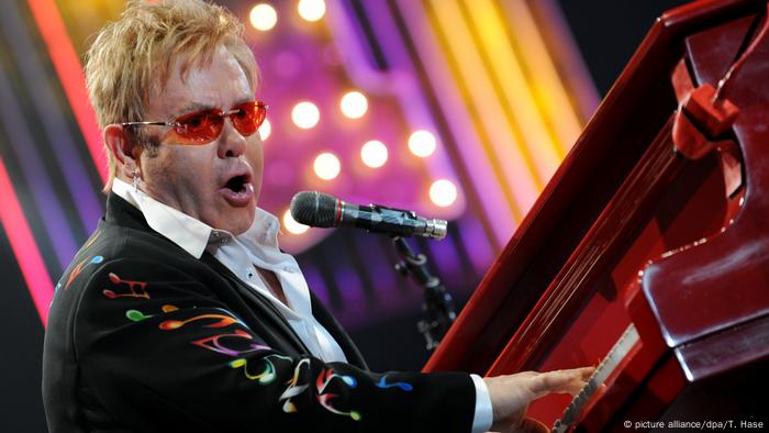 elton john album cover made in england