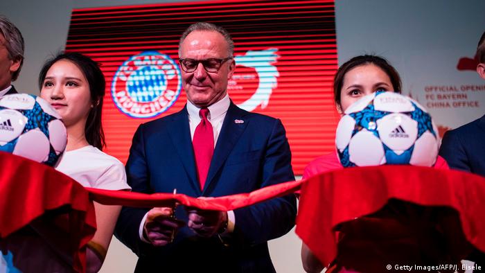China | Karl Heinz Rummenigge eröffnet ersten Bayern München Standort in Shanghai