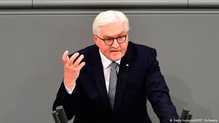 Berlin Antrittsrede Bundespräsident Steinmeier (Getty Images/AFP/T. Schwarz)