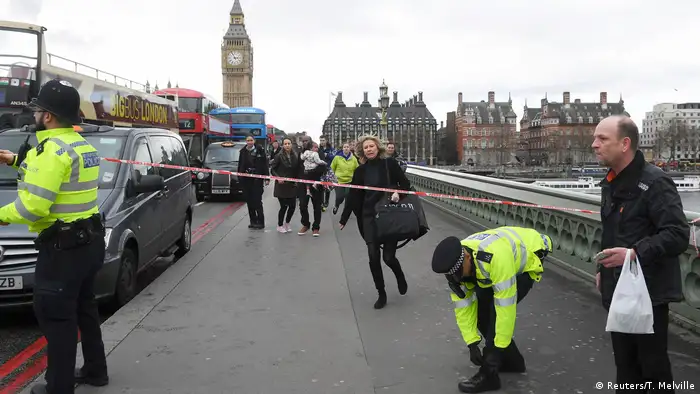 Imagen del atentado en Londres.