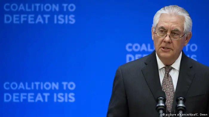Rex Tillerson Anti -IS- Koalition Washington (picture alliance/dpa/C. Owen)