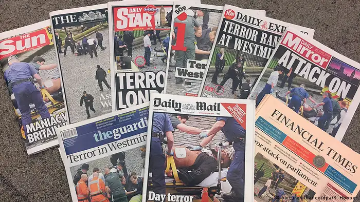 Großbritannien Terroranschlag in London | Presse (picture-alliance/dpa/R. Hooper)