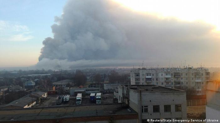 Ukraine Explosion in Balaklia, Kharkiv Region