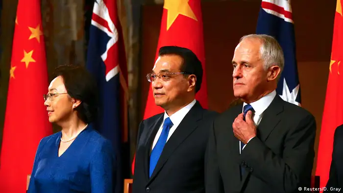 Australien Li Keqiang, Premierminister China & Premierminister Malcolm Turnbull