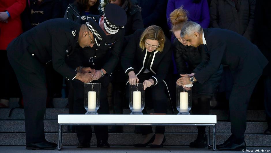 Candlelight vigil for London attack victims