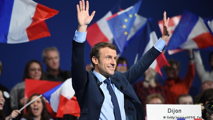 Frankreich Wahlen - Macrons Wahlkampf (Getty Images/AFP/E. Feferberg)