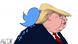 Karikatur von Sergey Elkin - Trump und Twitter Karikatur von Sergey Elkin - Trump und Twitter