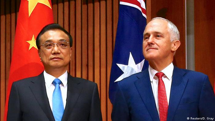 Australien Li Keqiang bei Turnbull