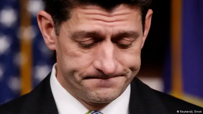 USA Washington - Paul Ryan äußert sich nachdem die Republikaner ihre Gesundheitsreform zurückzogen (Reuters/J. Ernst)