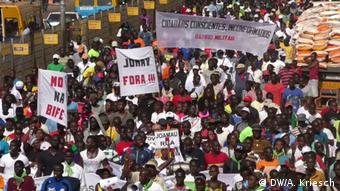 Guinea-Bissau Anti Regierungs Protest