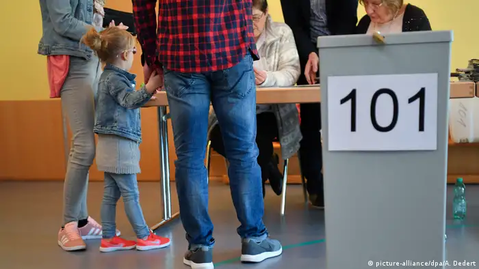 Landtagswahl Saarland -Wahllokal