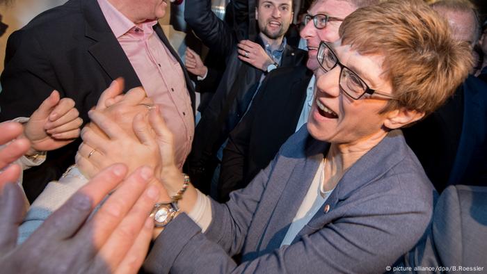 Landtagswahl Saarland - CDU Annegret Kramp-Karrenbauer (picture alliance/dpa/B.Roessler)