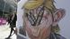 Südkorea Poster mit Karikatur von Donald Trump Südkorea Poster mit Karikatur von Donald Trump
