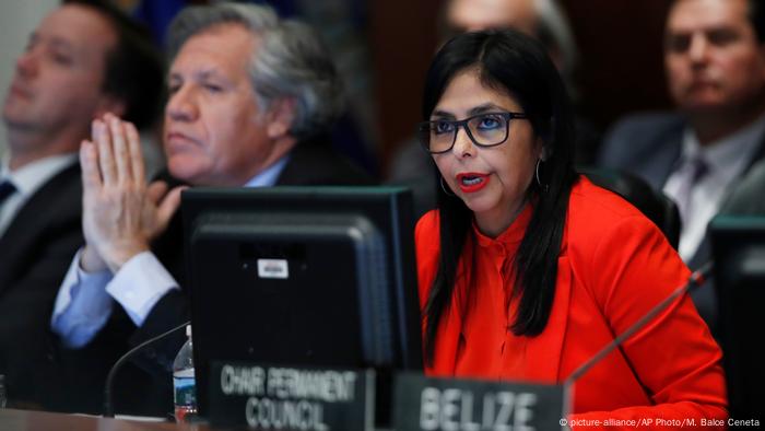 USA Delcy Rodriguez in Washington (picture-alliance/AP Photo/M. Balce Ceneta)