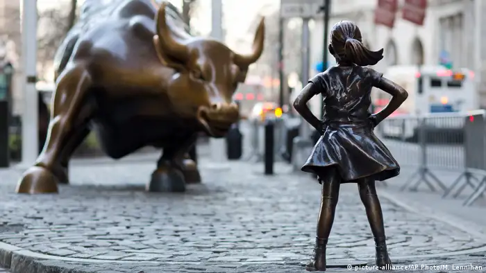USA Fearless Girl-Statue in New York