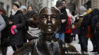 USA Fearless Girl-Statue in New York
