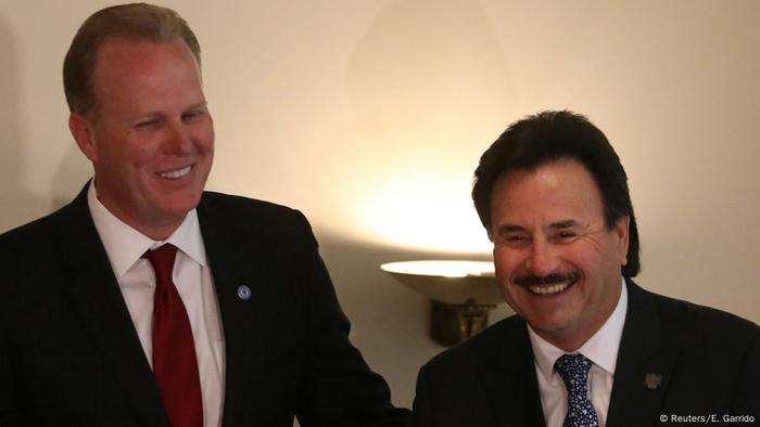 Mexiko Kevin Faulconer und Juan Manuel Gastelum in Mexiko-Stadt (Reuters/E. Garrido)
