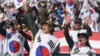 Südkorea Seoul Demonstration für die ehemalige Präsidentin Park Geun Hye