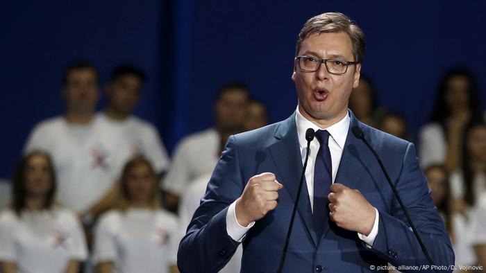 Serbien Aleksandar Vucic (picture-alliance/AP Photo/D. Vojinovic)