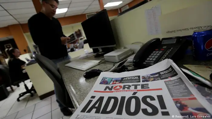 Ciudad Juarez El Norte Zeitung Einstellung (Reuters/J. Luis Gonzales)