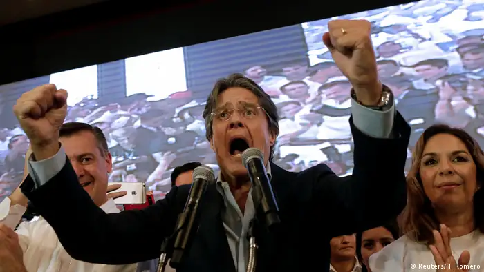 Ecuador Präsidentschaftswahlen Jubel Guillermo Lasso (Reuters/H. Romero)