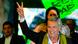 Foto de Lenin Moreno con la bandera de Alianza País al fondo Foto de Lenin Moreno con la bandera de Alianza País al fondo