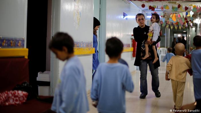 Children on the cancer ward in Damascus