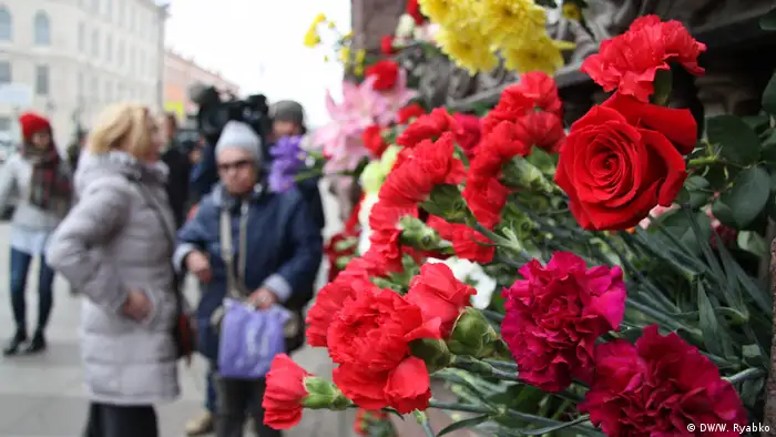 Russland Morgen nach dem Terroranschlag in der U-Bahn in St. Petersburg (DW/W. Ryabko)