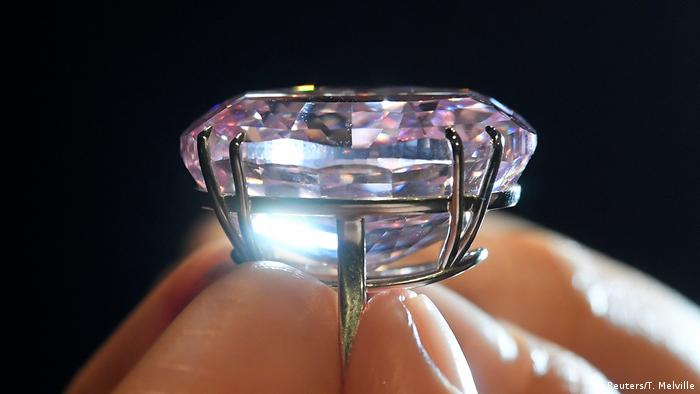 A 59.60-carat mixed cut diamond known as The Pink Star