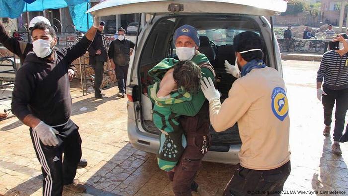Syrien Idlib Giftgasangriff (picture-alliance/ZUMA Wire/Syria Civil Defence)