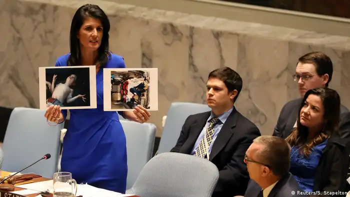 El borrador de la resolución condenaba duramente el ataque contra Jan Sheijun, que dejó 86 muertos, según el Observatorio Sirio para Derechos Humanos. Estados Unidos dejo entrever disposición a “tomar medidas propias”. 05.04.2017