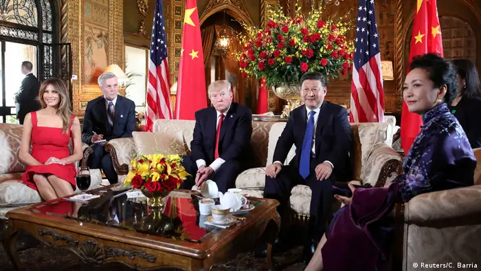 USA Donald Trump und Xi Jinping in Palm Beach (Reuters/C. Barria)