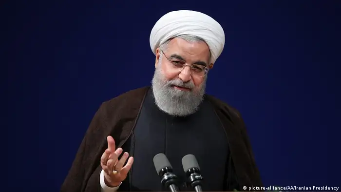 Iran Präsident Rohani zu U.S. Luftschlägen gegen syrischen Luftwaffenstützpunkt