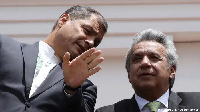 Ecuador Präsident Correa und Lenin Moreno (picture-alliance/Zumapress)