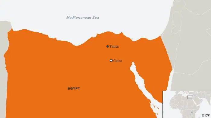 Karte Ägypten Tanta Englisch (DW)